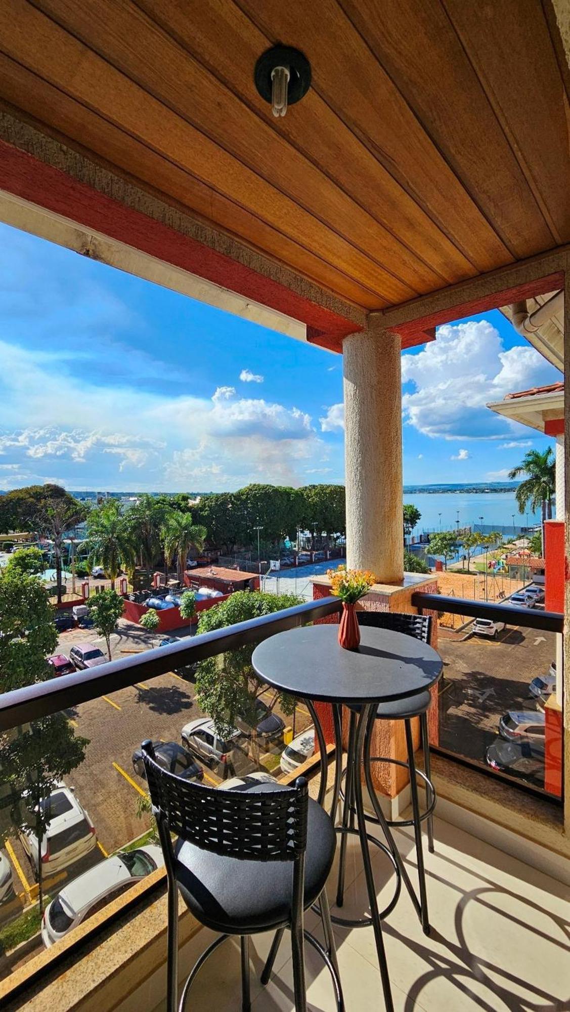 Flat 430 Lindo Com Vista Para O Lago Brasilia Bagian luar foto