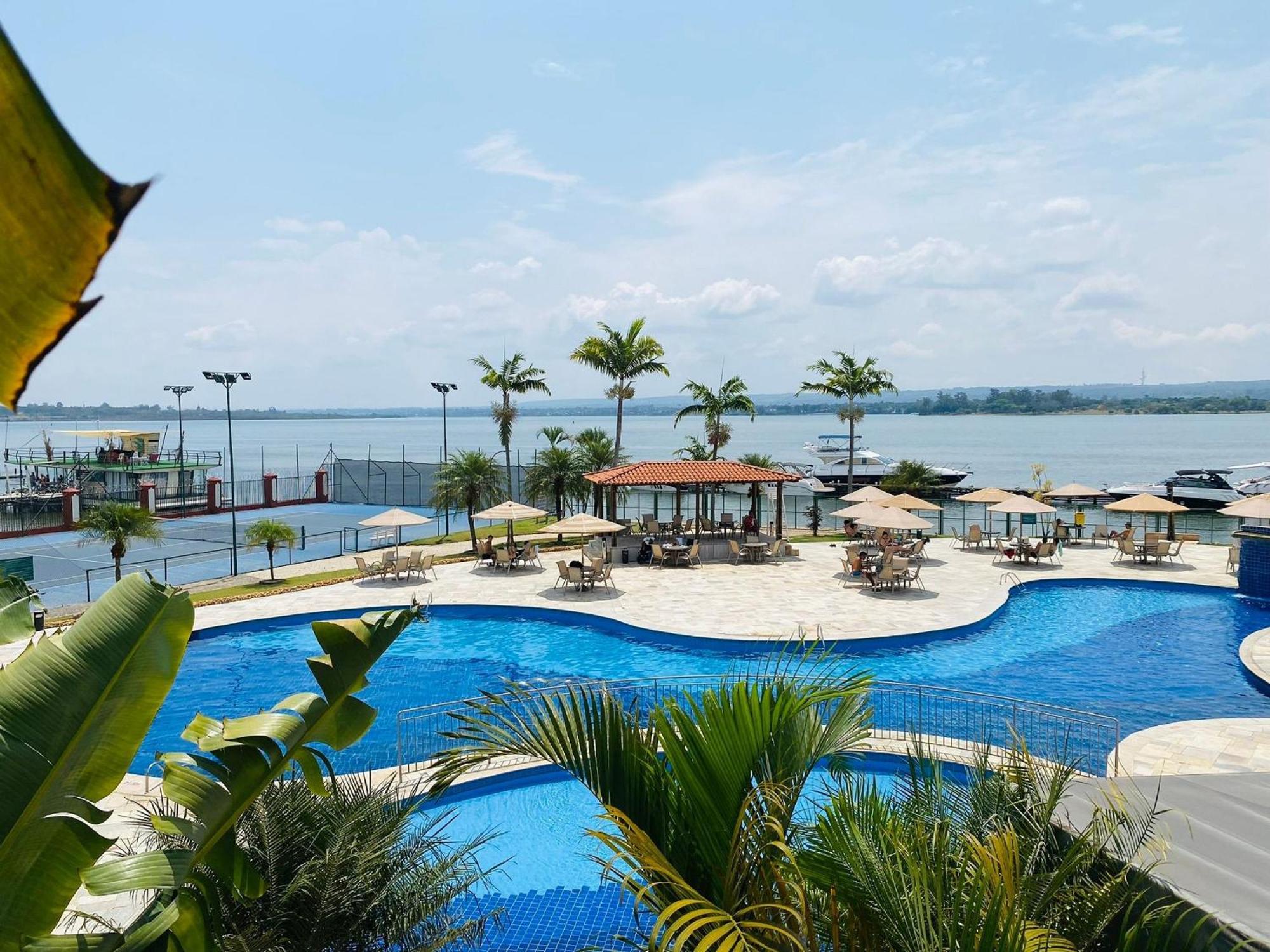 Flat 430 Lindo Com Vista Para O Lago Brasilia Bagian luar foto